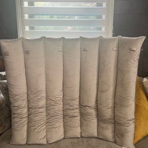 Gray twin size college headboard